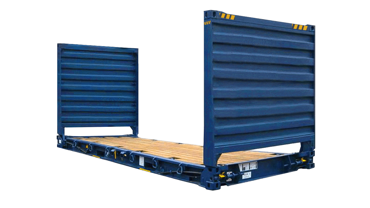 20英尺框架集装箱